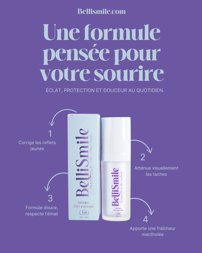 Sérum Correcteur de Couleur Dentaire – sourire blanc Instantané